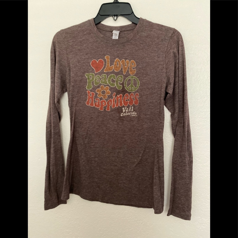 NEXT LEVEL L/S TEE /BROWN / SZ M